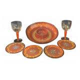 Murano Margarita Glasses,Crate & Barrel Chip & Dip