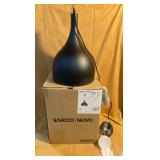 Satco Nuvo 1-Light Large Pendant Matte Black