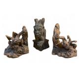Gothic Gargoyle Bookends and Spitting Gargoyle