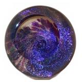 Glass Eye Studio Fireball Paperweight Night Sky