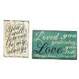 Hobby Lobby MDF Decorative Wall Signs