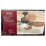 Palm Cove Outdoor Ceiling Fan, New In Box