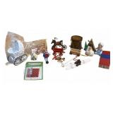 17 Miniature Toys and Holiday Figurines Set