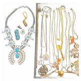Jewelry Lot W/ Turquoise Colored Stones & Pendants