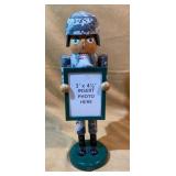 Wooden Soldier Nutcracker Photo Holder 14.50" 201