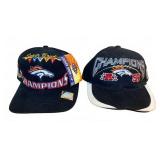 Denver Broncos Super Bowl XXXII Champs Caps Pair