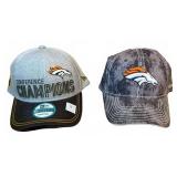 Denver Broncos NFL 9FORTY and Reebok Caps Lot