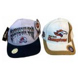 1996 Avalanche and 1999 Broncos Champions Hats