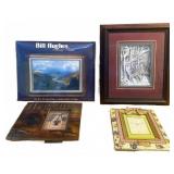 Art Prints and Photo Frame Grouping, Four Pieces