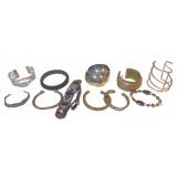 12 Mixed Metal and Bead Bracelets