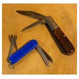 Boker Tree Brand Pocket Knife and Blue Multi-Tool