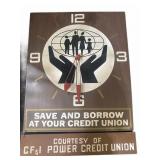 PAM Electric Advertising Wall Clock CF&I Power
