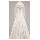 Davidï¿½s Bridal A-Line Gown, Size 8