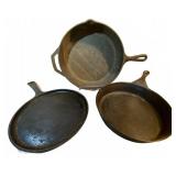 Lodge USA Cast Iron 3-Piece Cookware Set