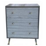 1950s Three-Drawer Wood Laminated Dresser