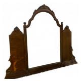 Vintage Carved Wood Frame Dresser Mirror