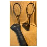 Two Graphite Composite Tennis Rackets with Covers