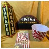 Home Theater Decor Group W/Popcorn Bucket