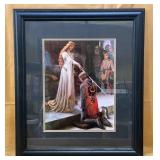 Framed "The Accolade" by Edmund Blair Leighton