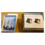 Artist Paper and Mylar Jewelry Earrings Set