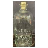 Glass Laboratory Bottle With Cork Stopper