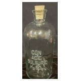 Glass Laboratory Bottle for Sulfuric Acid H2SO4
