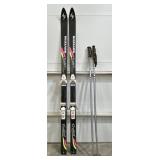 Blizzard Firebird Skis and Scott USA Poles Set