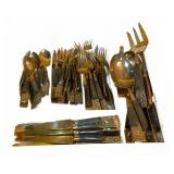 Approx 51-Piece Siam Marked Flatware Set