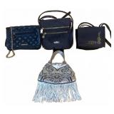 Four Designer and Embellished Handbags