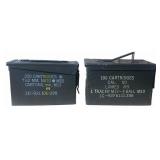 U.S. Military Steel Ammunition Can Pair M13; M9
