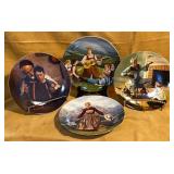 4 Knowles Collector Plates 8.5"