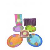 Laurie Gates Plate Set With Linens and Frame