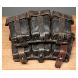 German WWII Leather 7.92mm Ammo Pouch Set (2)