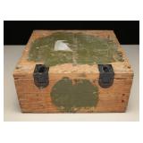 WWII Era Metal Lined Ammo Box, Empty