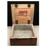 WWII Era Metal Lined Ammo Box