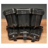 WWII German 7.92mm Mauser Ammo Pouches & 60 Rounds