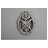 General Assault Badge 'Deumer' Wire-Prong Variant