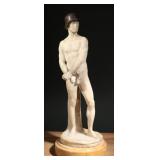 Interwar 'Soldier-Athlete' Heroic Marble Statue