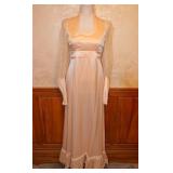 Vintage 1970s Gunne Sax Edwardian Collar Gown - S