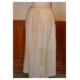 1970s Handmade Patchwork Wrap Maxi Skirt
