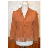 60s Jrs. Joo Kay Natural Leather Fringe Jacket