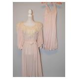 80s Miss Ashlee Dress With Lace Collar and Slip-S