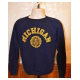 Late 60s Champion Blue Bar Michigan Sweatshirt - M