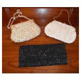 Three Vintage Beaded and Sequined Evening Bags