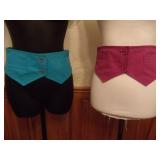 Blassport 80s Waistcoat Belt Set Pink & Blue