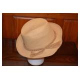 1960s Handmade Straw Brimmed Resort Hat