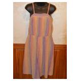 1980s East Indian Rainbow Stripe Cotton Jumpsuit