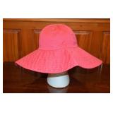 80s Pink Cotton Sun Hat One Size