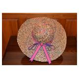 1980s Hand Woven 6" Brimmed Vintage Hat