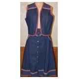 Vintage 1970s Jessicaï¿½s Gunnies 2pc Denim Set - S